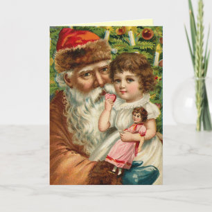 Festiva Tarjeta de Navidades de Santa Vieja