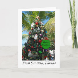 Festiva Tarjeta de Navidades de Sarasota, Florida