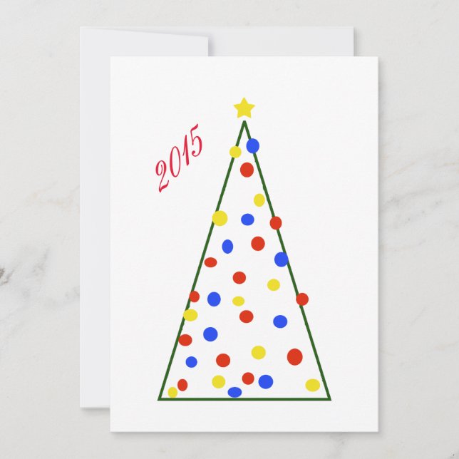 Festiva Tarjeta de Navidades de sensibilización sobre el a (Anverso)