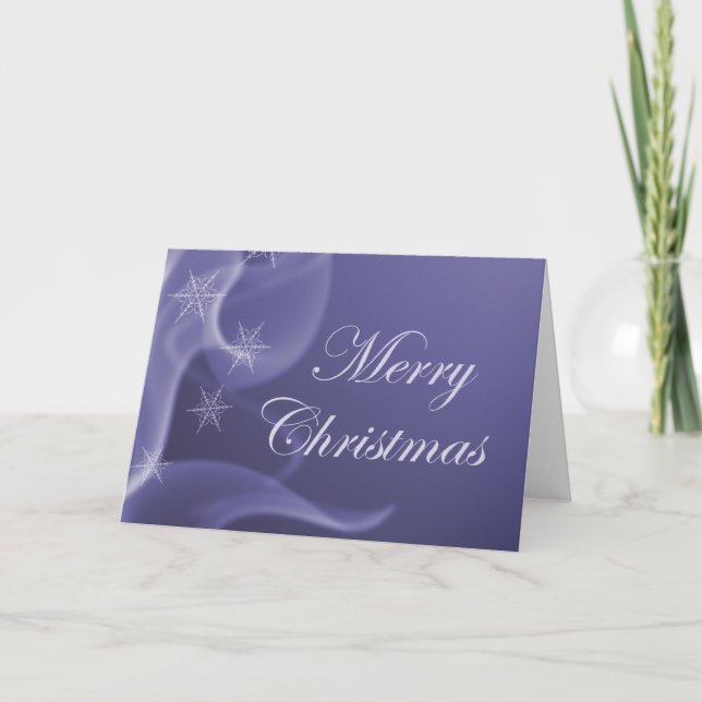 Festiva Tarjeta de Navidades de Snow Flake (Anverso)
