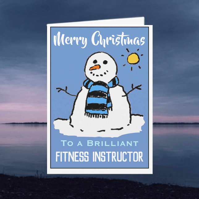 Festiva Tarjeta de Navidades de Snowman para entrenador de (Subido por el creador)