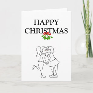 Festiva Tarjeta de Navidades de socias femeninas