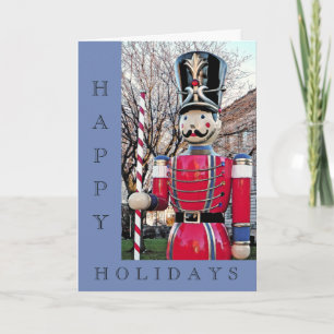 FESTIVA TARJETA DE NAVIDADES DE SOLDADOS DE NUTCRACKER/JUG