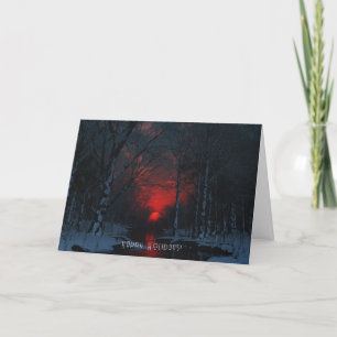 Festiva Tarjeta de Navidades de solsticio