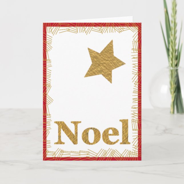 Festiva Tarjeta de Navidades de Star Noel (Anverso)