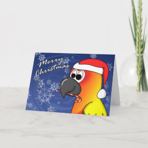 Festiva Tarjeta de Navidades de Sun Conure