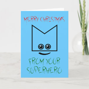 Festiva Tarjeta de Navidades de superhéroes
