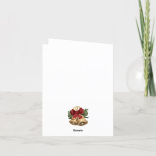 Festiva tarjeta de navidades de tabby de tabby lindo