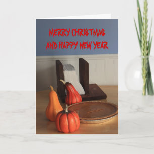 Festiva Tarjeta de NAVIDADES de TABLA de navidades