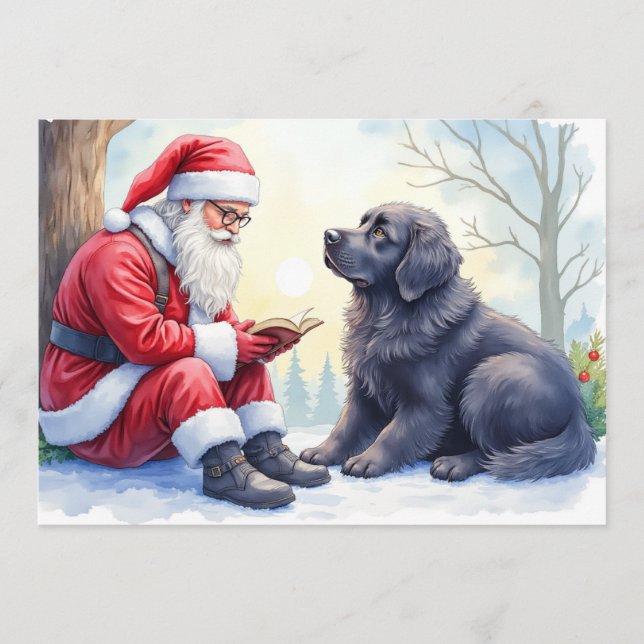 Festiva Tarjeta de Navidades de Terranova (Anverso)