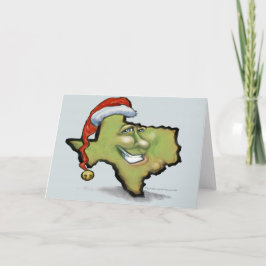 Festiva Tarjeta de Navidades de Texas