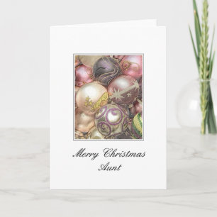 Festiva Tarjeta de Navidades de tía
