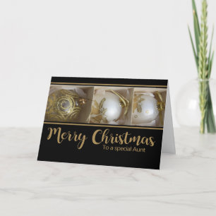 Festiva Tarjeta de Navidades de tía Baubles