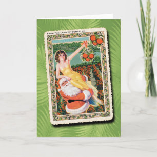 Festiva Tarjeta de Navidades de Tierra De Sol