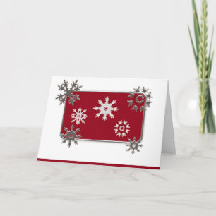 Festiva Tarjeta de Navidades de tipos de letra grandes par