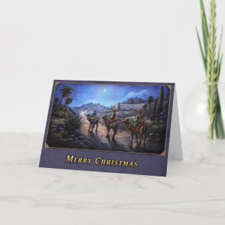 Festiva Tarjeta de Navidades de tres sabios