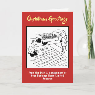 Festiva Tarjeta de Navidades de Turf Laying and Turfing Co