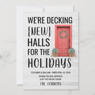 Festiva Tarjeta de Navidades de vacaciones de la nueva dir