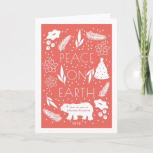 Festiva Tarjeta de Navidades de vacaciones de vacaciones d