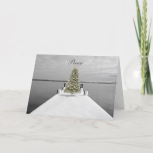 Festiva Tarjeta de Navidades de vacaciones para la paz