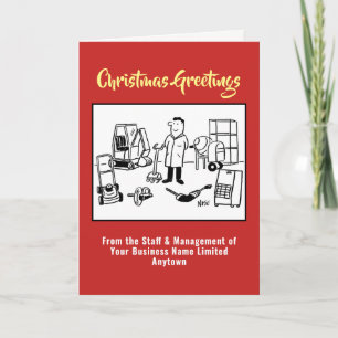 Festiva Tarjeta de Navidades de venta de herramientas o de