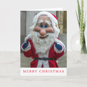 Festiva Tarjeta de Navidades de vestuario de Santa Rastme
