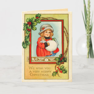 Festiva Tarjeta de Navidades de Victoria