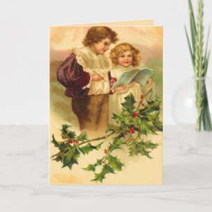 Festiva Tarjeta de Navidades de Victoria