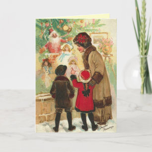 Festiva Tarjeta de Navidades de Victoria