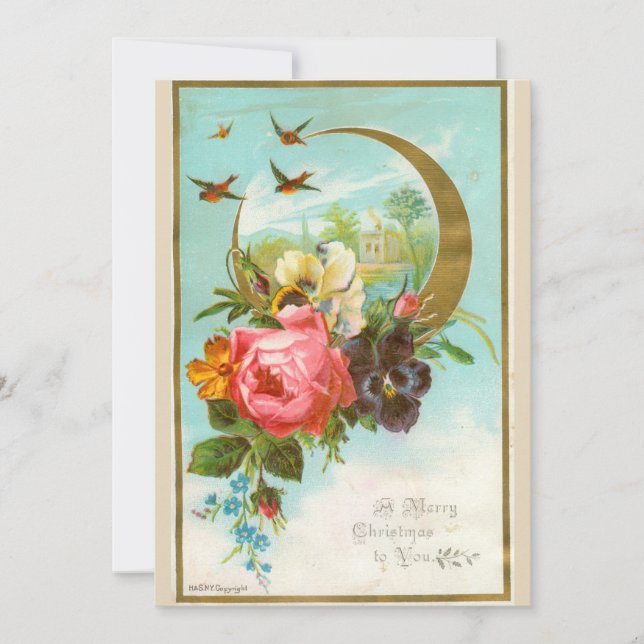 Festiva Tarjeta de Navidades de Victoria (Anverso)