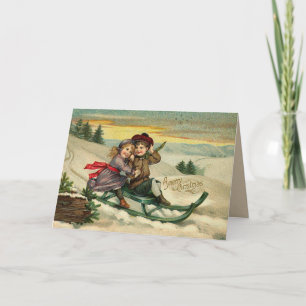 Festiva Tarjeta de Navidades de Victoria