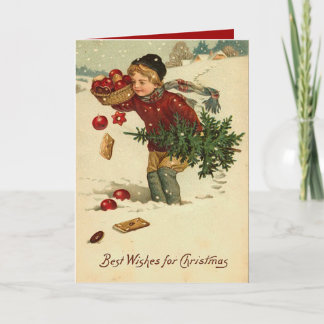Festiva Tarjeta de Navidades de Victoria
