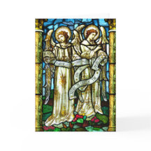 Tarjeta de Navidades de Vidrio Mantenido por la Pa