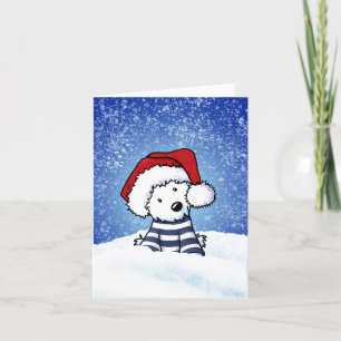 Festiva Tarjeta de Navidades de West Highland Terrier