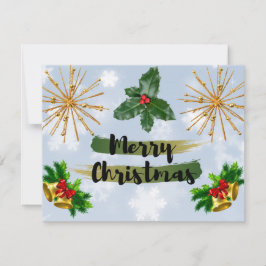 Festiva Tarjeta de Navidades de Winter Chill