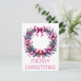 Festiva Tarjeta de Navidades de Wreath