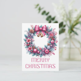 Festiva Tarjeta de Navidades de Wreath