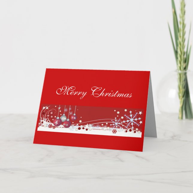 Festiva Tarjeta de navidades decorativos (Anverso)