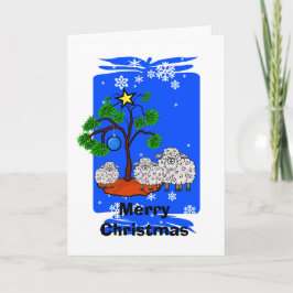 Festiva Tarjeta de Navidades del año de las ovejas