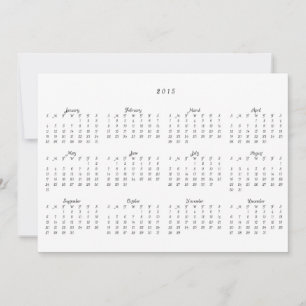 Festiva Tarjeta de Navidades del calendario de vacaciones