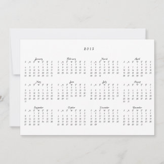 Festiva Tarjeta de Navidades del calendario de vacaciones 
