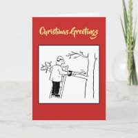 Tarjeta de Navidades del cirujano del árbol