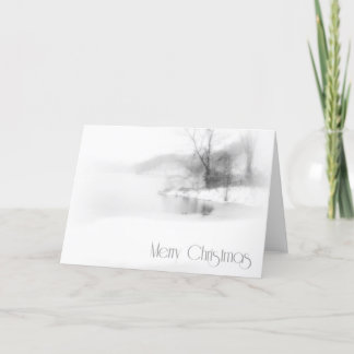 Festiva Tarjeta de Navidades del lago White Out