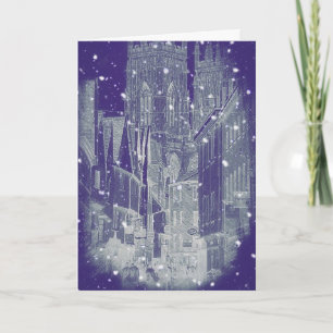 Festiva Tarjeta de Navidades del ministro de York