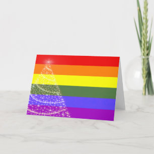 Festiva Tarjeta de Navidades del orgullo gay