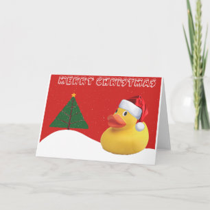 Festiva Tarjeta de Navidades del pato navidades