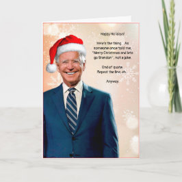 Festiva Tarjeta de Navidades del personalizable Joe Biden