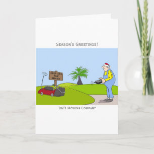 Festiva Tarjeta de Navidades del servicio de corte de gram