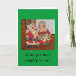 Festiva Tarjeta de Navidades del Sr. y la Sra. Claus