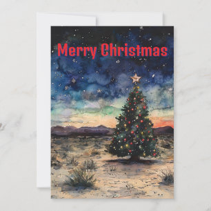 Festiva Tarjeta de Navidades del Suroeste Americano
